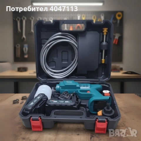 Акумулаторен безчетков пистолет за миене IF Tools BS1101 – 36V, 2.0Ah, с куфар и аксесоари, снимка 2 - Други инструменти - 51800537