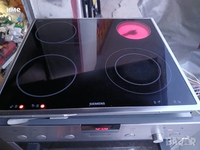 Фурна за вграждане със керамичен плот Siemens , снимка 7 - Печки, фурни - 53870019