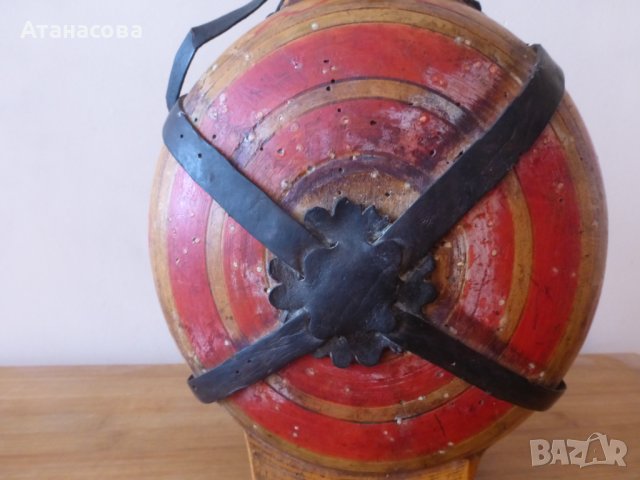 Бъклица стара дървена 1920 г, снимка 6 - Антикварни и старинни предмети - 44246853