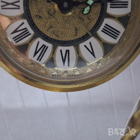 Рядък! Настолен механичен Часовник "BLESSING", WEST GERMANY, снимка 3 - Антикварни и старинни предмети - 44709007