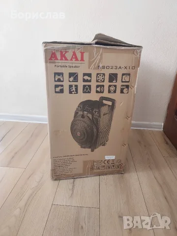  Преносима тонколона AKAI SS023-X10, снимка 8 - Караоке - 56332028