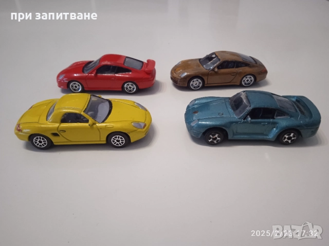 Метални Porsche, 1/ 58- 1/61, 4 бр., снимка 3 - Колекции - 46412143