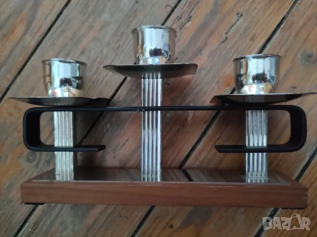 vintage скандинавски свещник от 1970 г., снимка 2 - Декорация за дома - 48704564