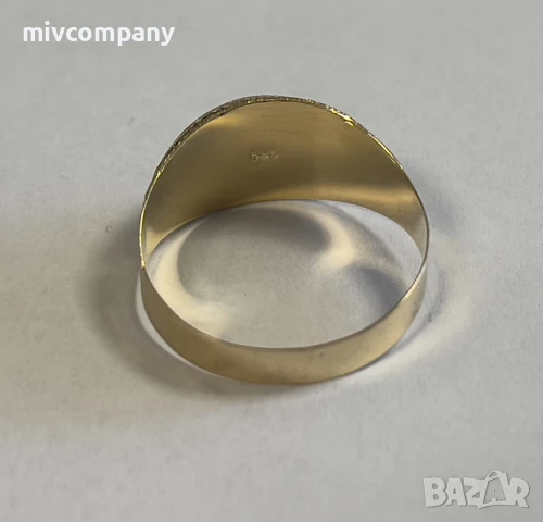 Златен Пръстен 2.34гр. Размер - 64., снимка 4 - Пръстени - 51332073