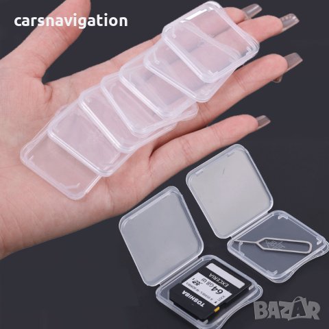 Пластмасови кутийки за SD карти SDHC microSD