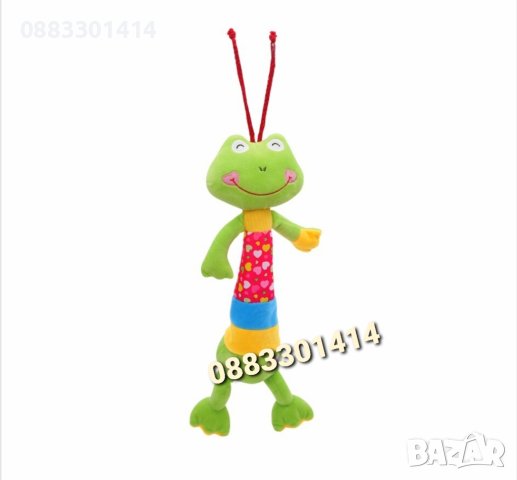 Плюшена играчка Lorelli - Frog, Музикална жаба, 36 см, снимка 1