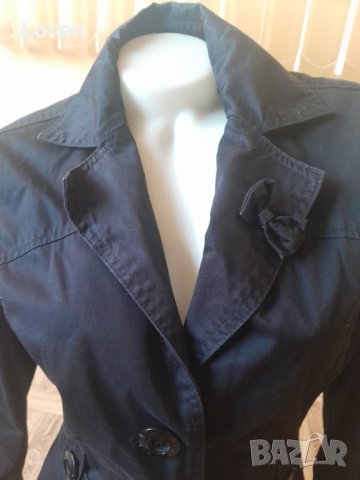 Дамско черно сако с панделка, снимка 2 - Сака - 42058185