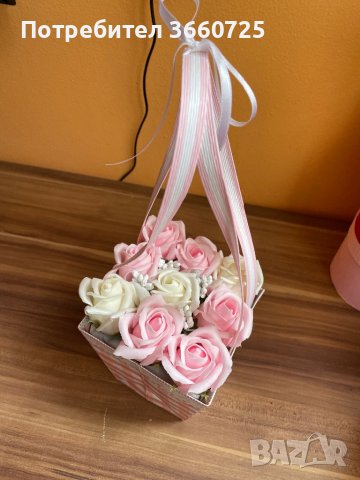Уникални подаръци с ароматни сапунени рози, снимка 5 - Изкуствени цветя - 39883295