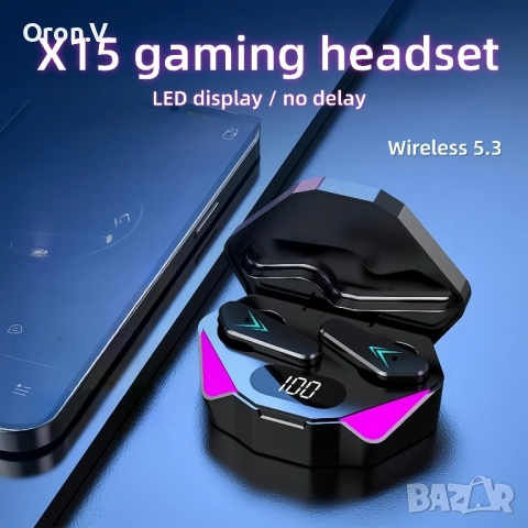 💥PROMO price💥 Wireless 🛜 Headphones Х15🎧Born to Gaming , снимка 2 - Bluetooth слушалки - 52315914
