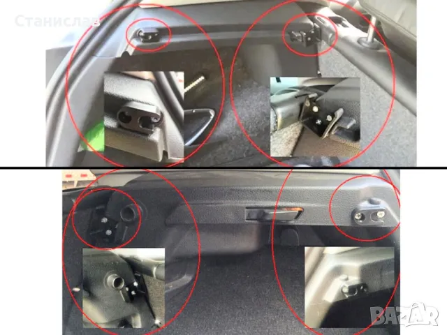 VW Polo 9N щора за багажник , снимка 5 - Части - 47628750