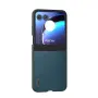 Motorola Razr 50 Удароустойчив ABEEL Litchi Texture Калъф и Протектор, снимка 1