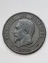 FRANCE 10 CENTIMES 1854 B- NAPOLEON 3, снимка 2