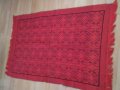 Червена  тъкана покривка килим памучни конци, снимка 10