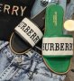 НОВА колекция дамски чехли BURBERRY налични в зелен цвят, снимка 1 - Чехли - 41136927