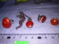 АВТОРСКО СРЕБЪРНО АР ДЕКО КОЛИЕ СРЕБРО 925 Част От КОМПЛЕКТ с ШЛИФОВАН НАТУРАЛЕН ЧЕРВЕН КОРАЛ 34618, снимка 3