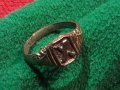 Стар пръстен уникат сачан с БУКВА Х Ръчна ИЗРАБОТКА - 67301, снимка 2