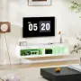 ТВ шкаф HOMCOM, нисък стенен шкаф за телевизор с RGB LED осветление в 16 цвята,, снимка 7