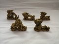 Комплект сувенири статуетки китайски дракони в бронзов цвят, снимка 1
