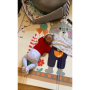 4138 Сгъваемо детско килимче за игра, топлоизолиращо 180x200x1cm - Мече и Лунапарк, снимка 5