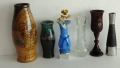 Вази керамика,цветно стъкло,метал,дърво., снимка 7