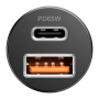 Зарядно устройство за кола адаптер Proove Tiny Power Pro PD 65W с USB и USB-C изход, Черен , снимка 3