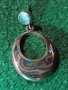 ПРЕКРАСНА СТАРА АНГЛИЙСКА СЕДЕФЕНА СРЕБЪРНА ОБЕЦА СРЕБРО 925 с КРАЛСКИ СЕДЕФ 45534, снимка 15