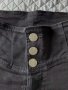 Дамски черни панталонки с висока талия от 98% памук размер XXS, снимка 2