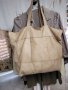Естествена кожа ОГРОМНА чанта,тип торба,бежева, снимка 7