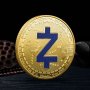 Zcash Coin / Зкеш Монета ( ZEC ) - Gold / Blue, снимка 3