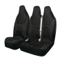 Комплект 2+1 Универсална тапицерия за предни седалки на бус, Черен, снимка 1