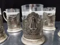 стари руски стакани подстакани поставки за чаши , снимка 2