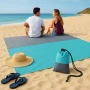 XXL одеяло за плаж и пикник с включени колчета за забиване - 240x220 см, снимка 5
