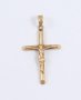златна висулка кръст 47259-7, снимка 1 - Колиета, медальони, синджири - 34481325