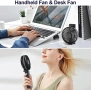 Нов Преносим мини вентилатор 5 скорости + Power Bank 5200mAh Охлаждане, снимка 6