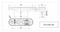 Качествени Полски Водоустойчиви Габарити с Гумена Подложка за Камион LED Лед Бели 12V 24V Топ Цена, снимка 3