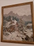 Гоблен зимна картина , коне, снимка 1