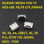 микро USB Букса за Huawei MediaPad T3 (AGS-L09), Samsung- I8260, SONY - 4 БРОЯ, снимка 1 - Резервни части за телефони - 33810665