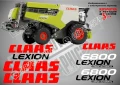 CLAAS Lexion 7700 стикери надписи, снимка 17