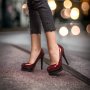 Стилни дамски обувки на ток , снимка 4