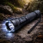 Професионален мощен електрошок кучегон LED фенер за самоотбрана охрана жени самозащита акумулаторен, снимка 5