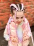 🎁Боксьорски Плитки 👑Box braids Детски прически Опашки Бохо Туистъри Ариел Къдрици Афро Канекалон , снимка 9