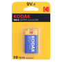 Батерия 9V правоъгълна Kodak 6LR61 SyperAlcaline, снимка 2