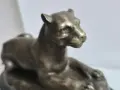 Антоан-Луи Бари Пантерата от Тунис класическа бронзова пластика, снимка 7