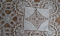  покривка плетена на една кука 95/45см бял, снимка 3