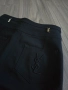 Жесток чер дамски панталон Yves Saint Laurent + златни брошки , снимка 3