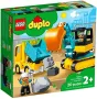 Lego Duplo Камион и екскаватор 10931 Truck and Tracked Excavator, снимка 1