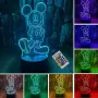Mickey Mouse 3D LED лампа, снимка 1