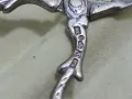 сребърна щипка за сервиране , снимка 4