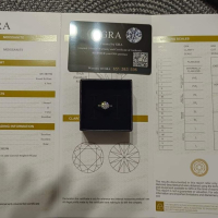 Сребърен пръстен с мойсанит (диамант), снимка 9 - Пръстени - 44453413