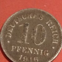 Две монети 1 франк 1923г. Белгия/ 10 пфенинг 1916г. Германия редки за КОЛЕКЦИОНЕРИ 32021, снимка 6 - Нумизматика и бонистика - 44319181